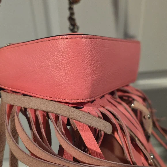 πCoach 1941 Wild Tea Rose Fringe Dinky bag KISSLOCK INSIDE! - Picture 6 of 12